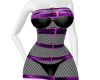 belt dress purple