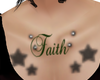 Faith Chest Tattoo