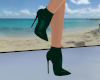 Short Dark Green Boots