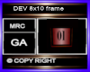 DEV 8x10 frame