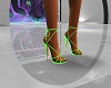 Green Strappy Heels