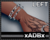 Silver chain bracelet L