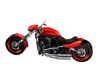 CUSTOM RED MOTORCYCLE