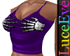 Purple Szkielet Cami
