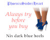 Nix dark blue heels
