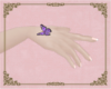 A: Hand buterfly purple