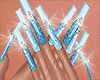 $ Ice Blue Nails