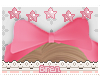 b. pink hair bow