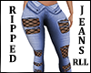 Blue Ripped Jeans RLL