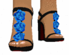 Blue Flowers Heels