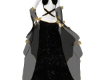 Goddess Black Gold Dress