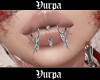 Lip chains.