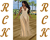 RCK§Long Gold Dress