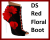 DS Red Floral Boots