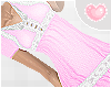 lace trim dress /pink