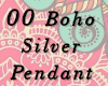 00 Boho Silver Pendant