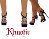 Blue heels with spikes
