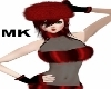 ! Red fur hat Mk