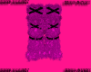 pink n blk fur legwarmer