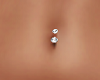 Silver Belly Piercings