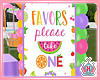 Summer Party Favors Sign
