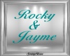 Rocky & Jayme Teal Sign