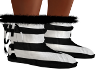 Blk/White Snuckle  Boots