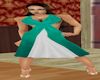 green short halter dress