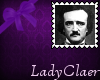 Edgar Allan Poe stamp LC