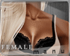 m' tank creme&bra blk.