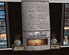 Snowy Loft Fireplace