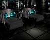 Black Teal Loungers
