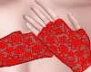 B! Red lace gloves fmb