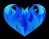-Blue flame heart