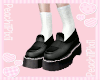 Black Loafers W/Socks