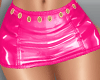 Latex Mini Skirt Pink M