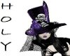 Goth purple mad hat