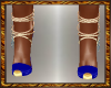Blue Gold Heels