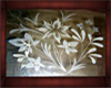 Etched Glass Flower 