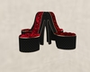 Heels Sofa Red/Black