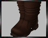 (E) Flat Boots Brown