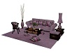 Animated Purple Sofa Set