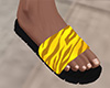 Yellow Tiger Stripe Sandals (M)