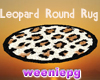 Leopard Round Rug