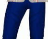 Blue Skinny Suit Pants