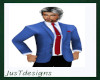 JT Open Suit & Tie Blue