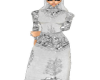 *White Silver Abaya