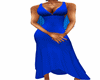 [PA]Blue Drape Back Gown