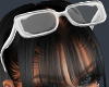 D- White Glasses