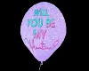 Be my valentine balloon